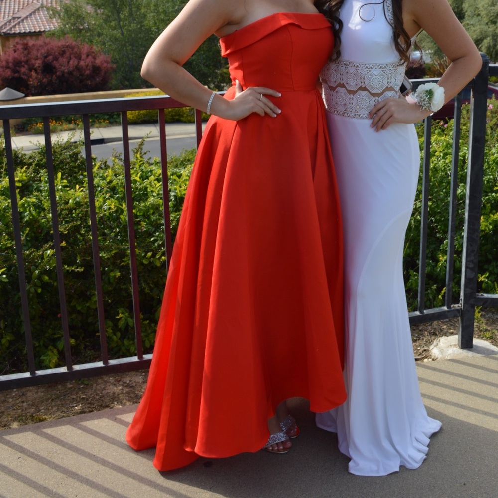 The RED one! Prom dress! Worn once!